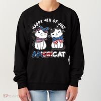 Cute Happy 4th Of July Americat Women's Sweatshirt thumb 0
