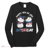 Cute Happy 4th Of July Americat Long Sleeve Shirt thumb 0