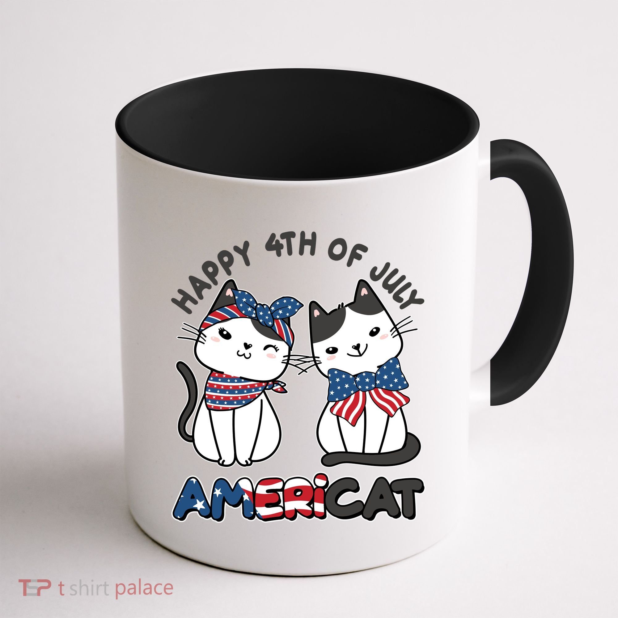 Cute Happy 4th Of July Americat Coffee Mug