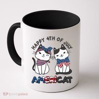 Cute Happy 4th Of July Americat Coffee Mug thumb 0