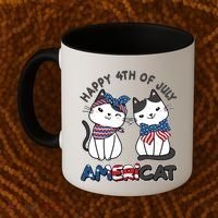Cute Happy 4th Of July Americat Coffee Mug thumb 2