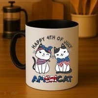 Cute Happy 4th Of July Americat Coffee Mug thumb 4