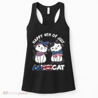 Cute Happy 4th Of July Americat Women's Tank Top thumb 0