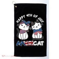 Cute Happy 4th Of July Americat Golf Towel thumb 0