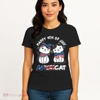 Cute Happy 4th Of July Americat Women's T-Shirt thumb 4