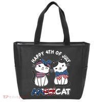 Cute Happy 4th Of July Americat Tote Bag thumb 0