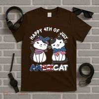 Cute Happy 4th Of July Americat T-Shirt thumb 5