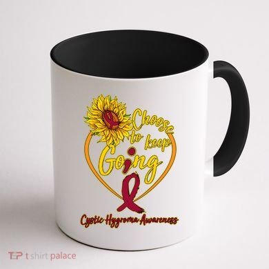 Cystic Hygroma Awareness Choose To Keep Going Coffee Mug back