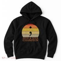 Coder Hide And Seek Champion Semi Colon Coding Programmer Hoodie thumb 0