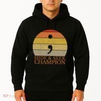 Coder Hide And Seek Champion Semi Colon Coding Programmer Hoodie thumb 2