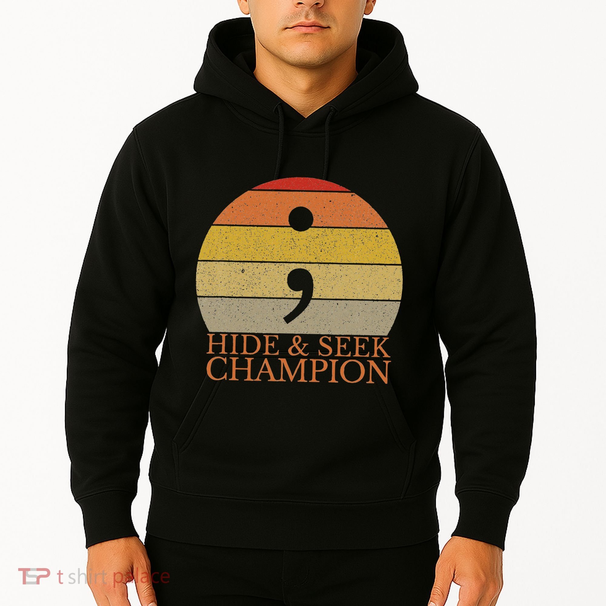 Coder Hide And Seek Champion Semi Colon Coding Programmer Hoodie