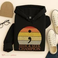 Coder Hide And Seek Champion Semi Colon Coding Programmer Hoodie thumb 4