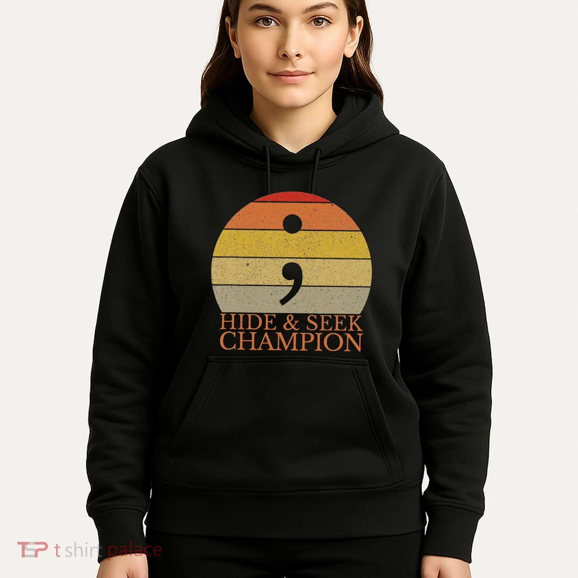 Coder Hide And Seek Champion Semi Colon Coding Programmer Hoodie