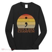 Coder Hide And Seek Champion Semi Colon Coding Programmer Long Sleeve Shirt thumb 0