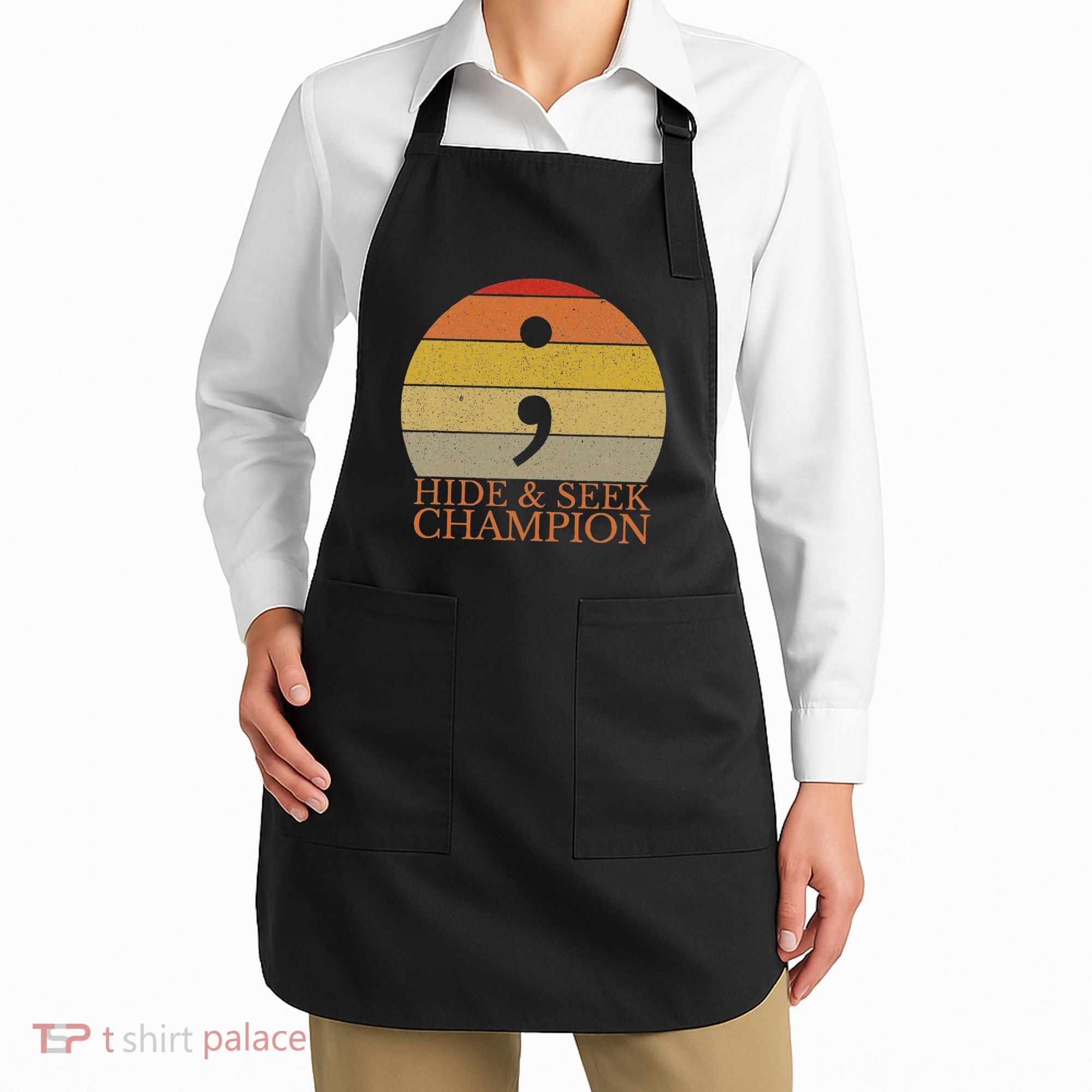 Coder Hide And Seek Champion Semi Colon Coding Programmer Apron