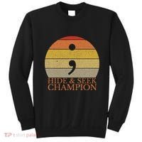 Coder Hide And Seek Champion Semi Colon Coding Programmer Sweatshirt thumb 0