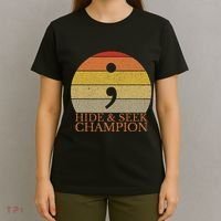 Coder Hide And Seek Champion Semi Colon Coding Programmer T-Shirt thumb 4
