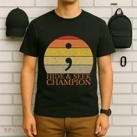 Coder Hide And Seek Champion Semi Colon Coding Programmer T-Shirt thumb 6