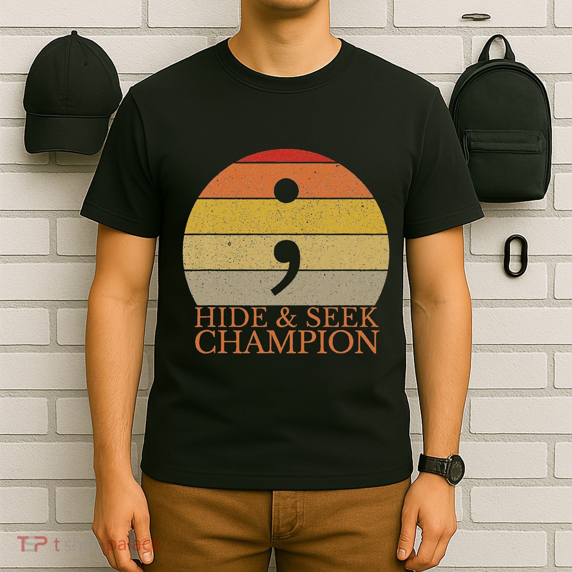 Coder Hide And Seek Champion Semi Colon Coding Programmer T-Shirt