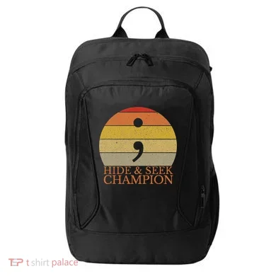 Coder Hide And Seek Champion Semi Colon Coding Programmer City Backpack