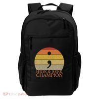 Coder Hide And Seek Champion Semi Colon Coding Programmer Backpack thumb 0