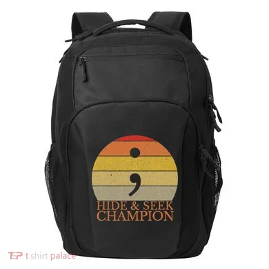 Coder Hide And Seek Champion Semi Colon Coding Programmer Transport Backpack