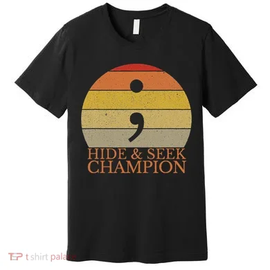 Coder Hide And Seek Champion Semi Colon Coding Programmer Premium T-Shirt