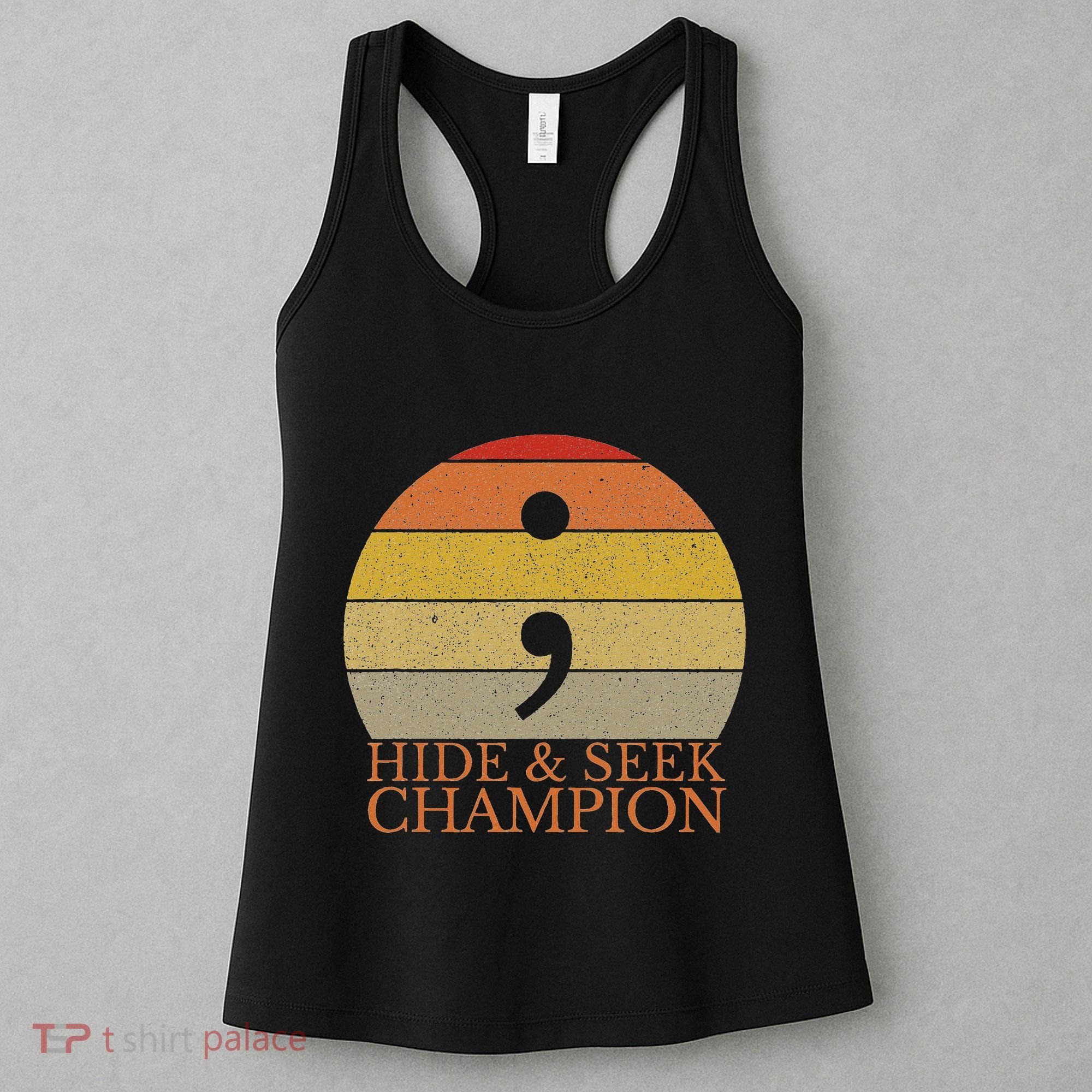 Coder Hide And Seek Champion Semi Colon Coding Programmer Women's Tank Top