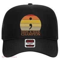 Coder Hide And Seek Champion Semi Colon Coding Programmer Hat thumb 0