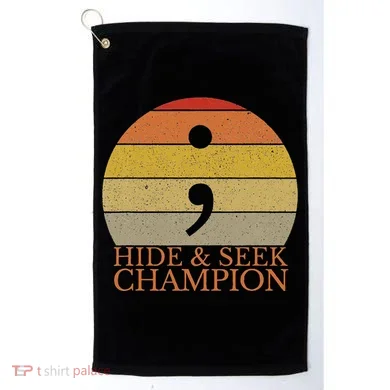 Coder Hide And Seek Champion Semi Colon Coding Programmer Golf Towel