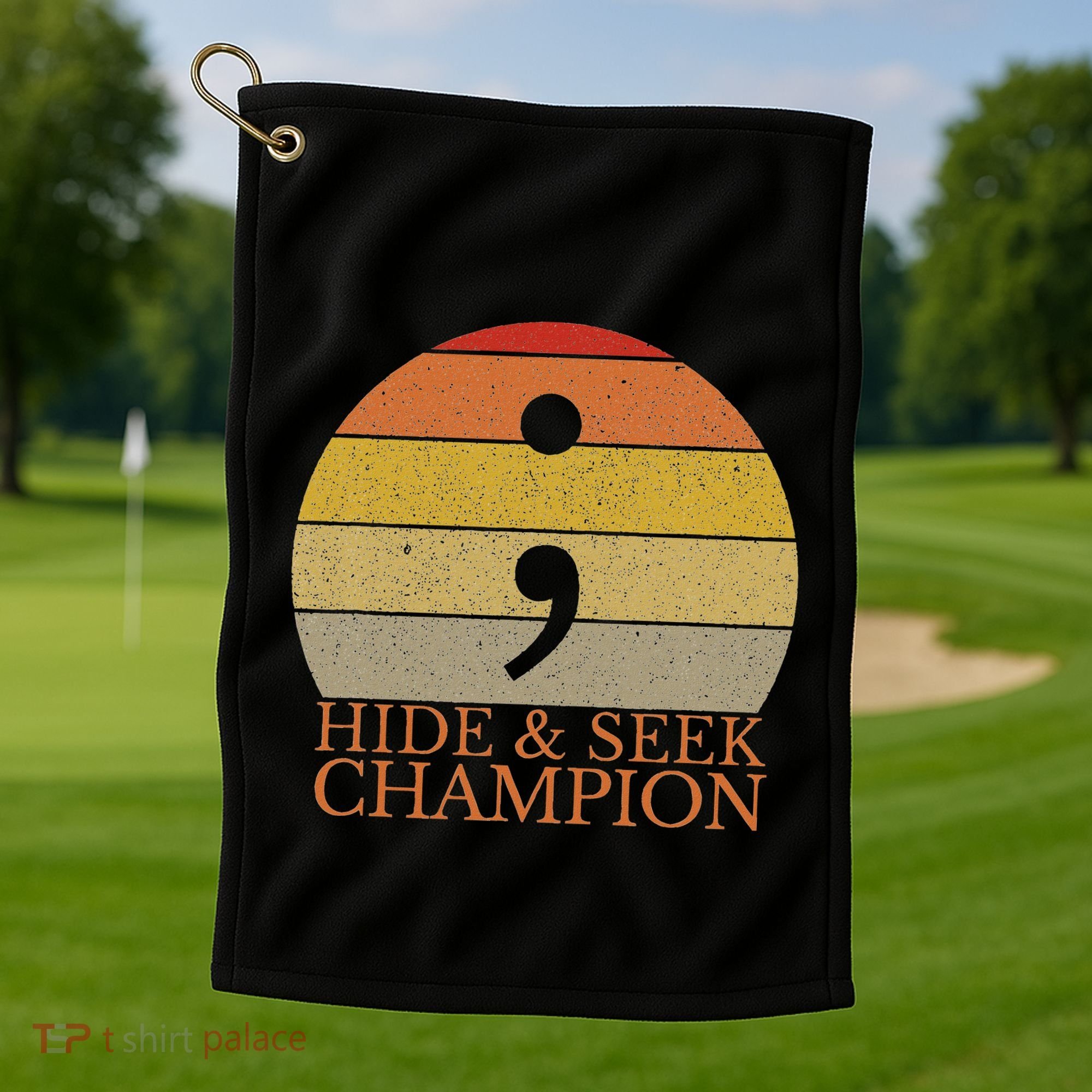 Coder Hide And Seek Champion Semi Colon Coding Programmer Golf Towel