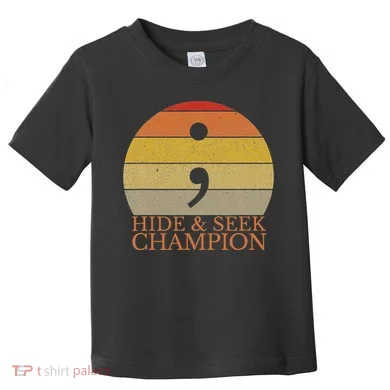 Coder Hide And Seek Champion Semi Colon Coding Programmer Toddler T-Shirt