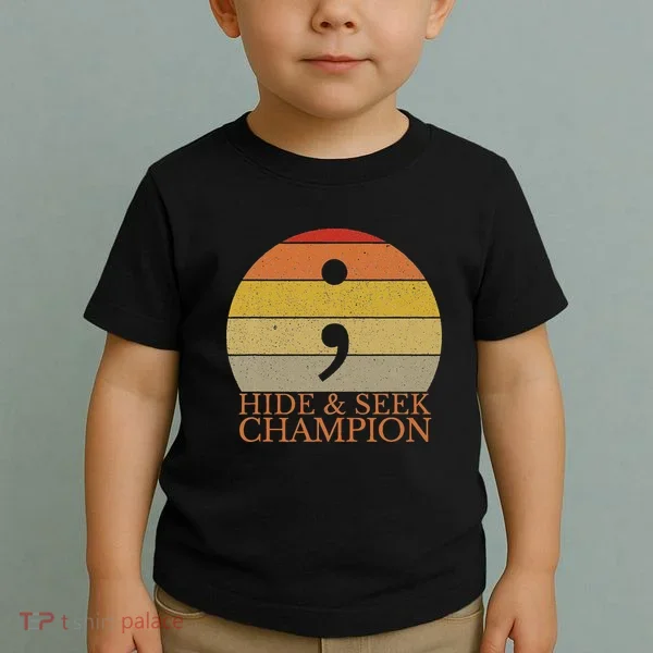Coder Hide And Seek Champion Semi Colon Coding Programmer Toddler T-Shirt