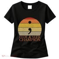 Coder Hide And Seek Champion Semi Colon Coding Programmer Women's T-Shirt thumb 0