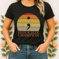 Coder Hide And Seek Champion Semi Colon Coding Programmer Women's T-Shirt thumb 2