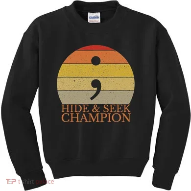 Coder Hide And Seek Champion Semi Colon Coding Programmer Kids Sweatshirt
