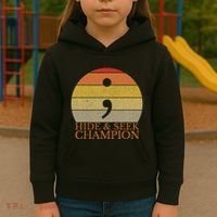 Coder Hide And Seek Champion Semi Colon Coding Programmer Kids Hoodie thumb 3