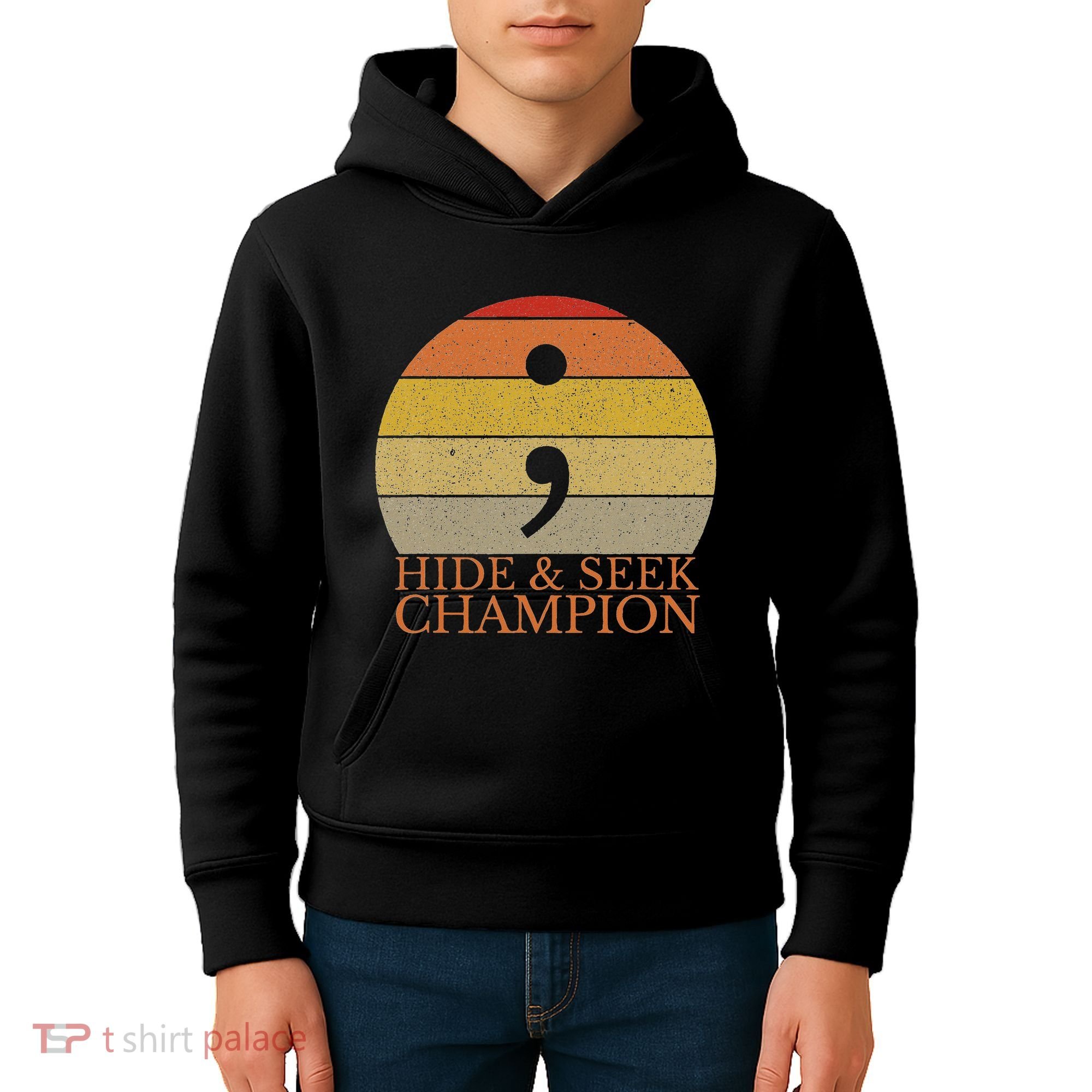 Coder Hide And Seek Champion Semi Colon Coding Programmer Kids Hoodie