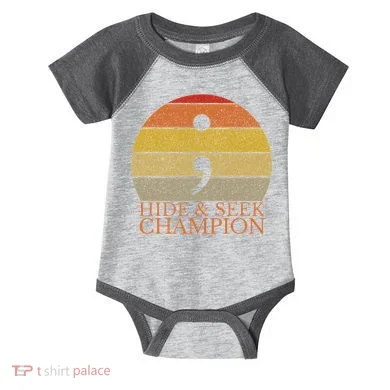 Coder Hide And Seek Champion Semi Colon Coding Programmer Infant Baby Jersey Bodysuit