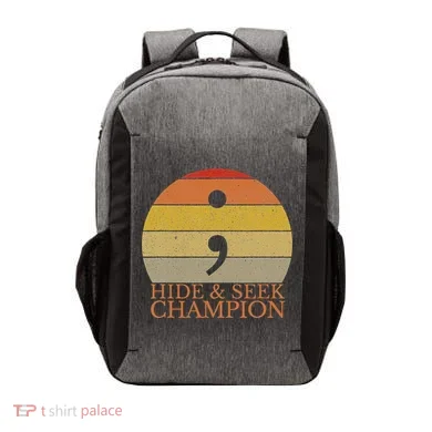 Coder Hide And Seek Champion Semi Colon Coding Programmer Vector Backpack