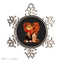Cute Happy Autumn Cat With Pumpkin Spice Drink Fall Lover Ornament thumb 0