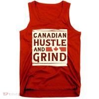 Canadian Hustle And Grind Tank Top thumb 0