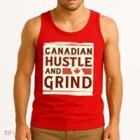 Canadian Hustle And Grind Tank Top thumb 3