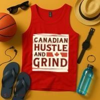 Canadian Hustle And Grind Tank Top thumb 4