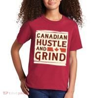 Canadian Hustle And Grind Kids T-Shirt thumb 2