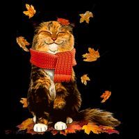 Cute Happy Autumn Cat Fall Season Lover Coffee Mug thumb 5