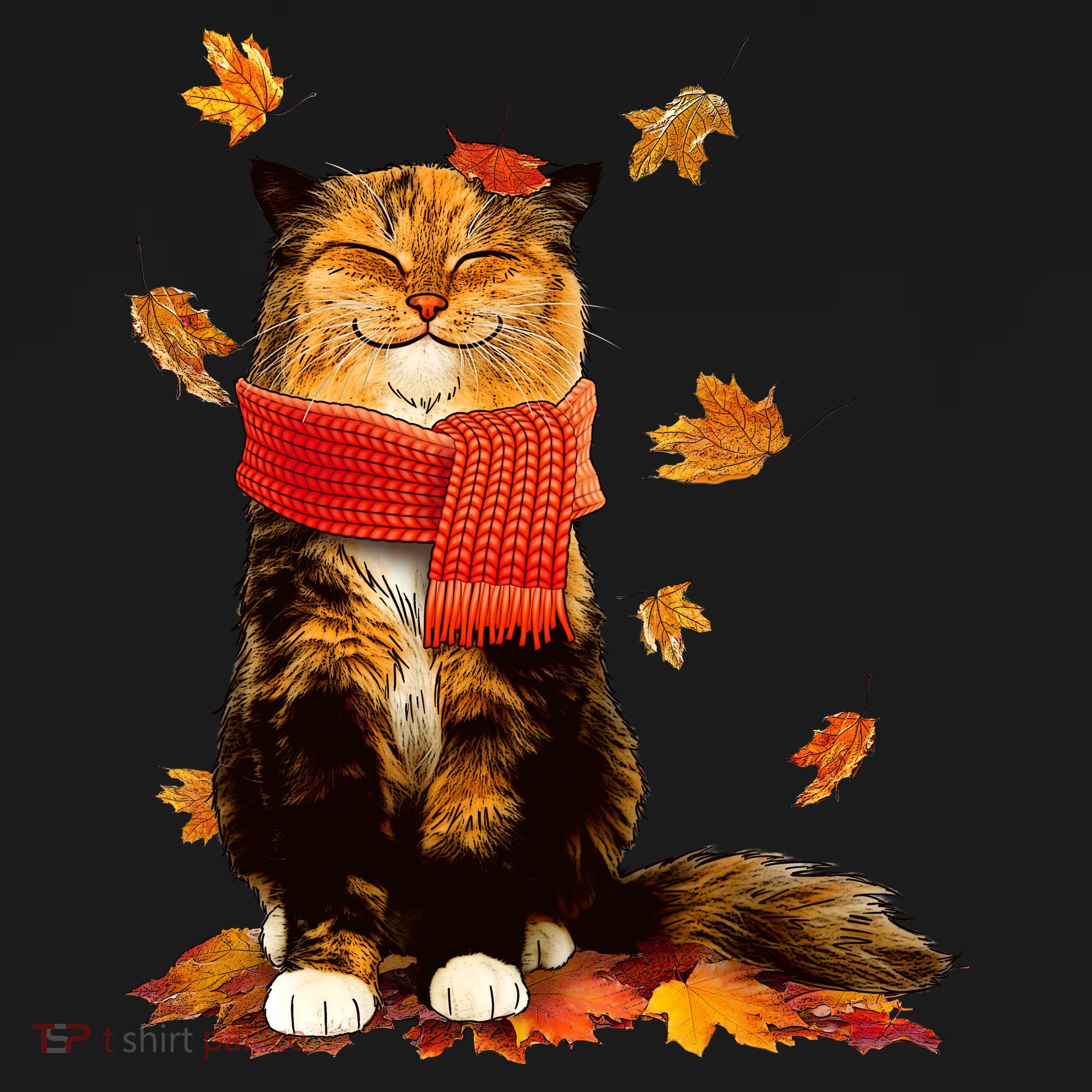 Cute Happy Autumn Cat Fall Season Lover Visor