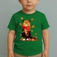 Cute Happy Autumn Cat Fall Season Lover Toddler T-Shirt thumb 2