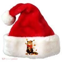 Cute Happy Autumn Cat Fall Season Lover Santa Hat thumb 0