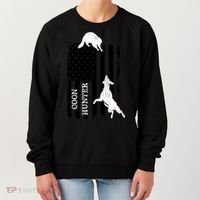 Coon Hunting American Flag Dog Women's Sweatshirt thumb 0